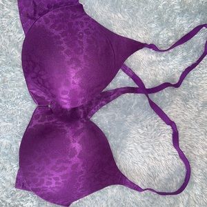 Purple Front Snap Victoria Secret Push Up Bra